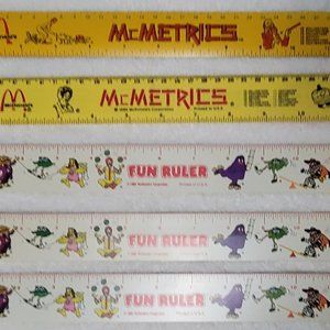 McDonald's Vintage RARE Rulers